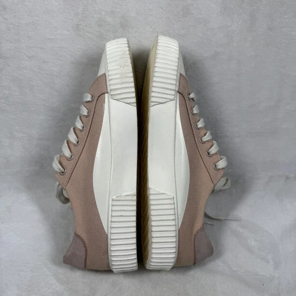 Splendid Tania Tan Peach Canvas Low Top Sneakers SD2TAN10 Womens 7.5M